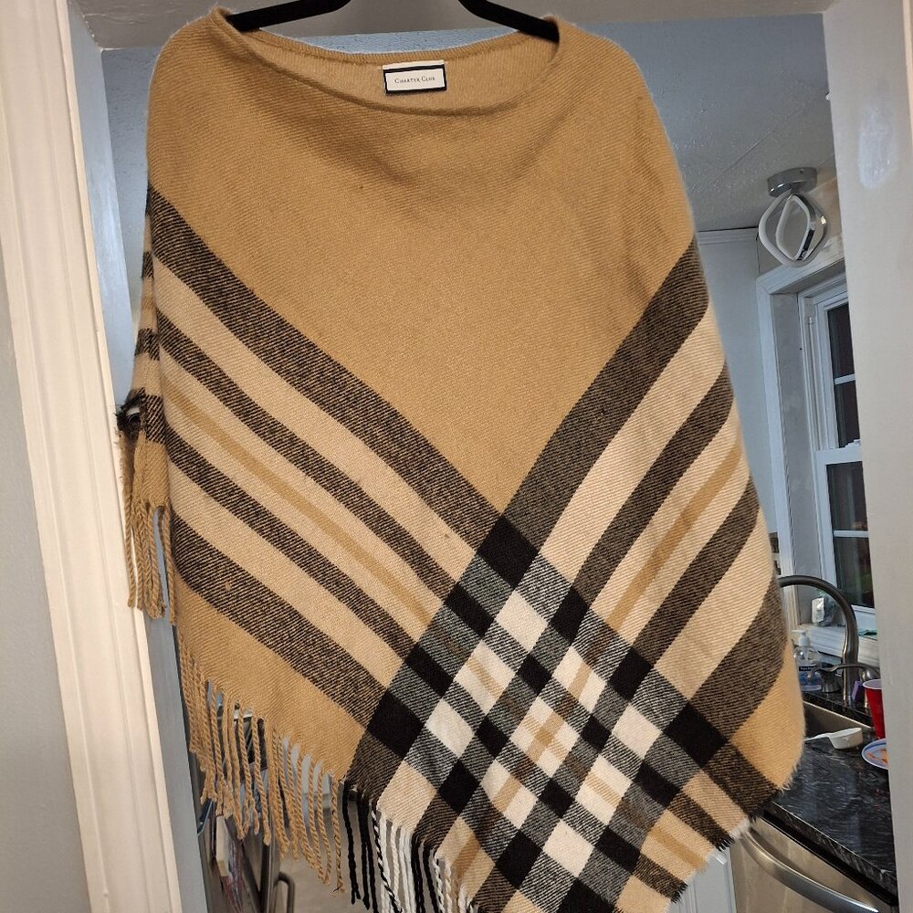 Burberry Pattern Poncho